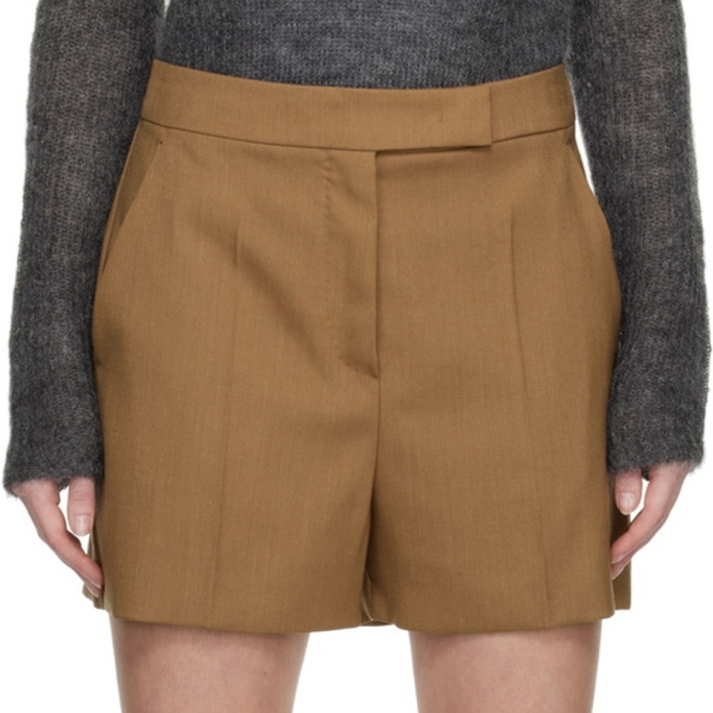 Max Mara Amato Shorts in Tobacco - Sz 8 / Italian 42